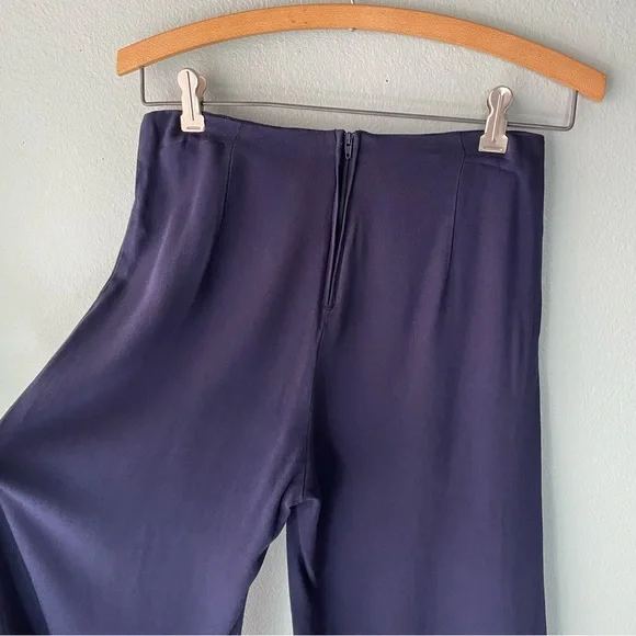 Band of Gypsies | Navy Flare Capri Culotte Pants - Picture 6 of 8